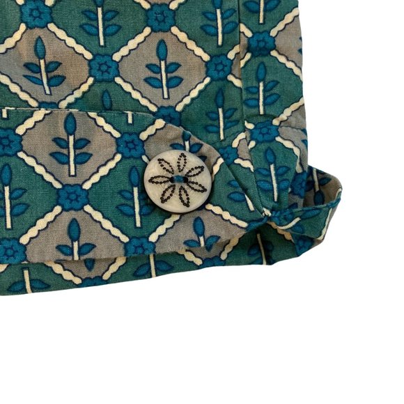 ANTHROPOLOGIE Corey Lynn Calter In The Square Patterned Cuffed Cotton Shorts - Picture 6 of 7